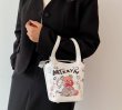 画像5: Woman’s Bear graphic paint  bucket Tote shoulder bag グラフィックベア熊プリント バケットバッグトート ショルダー ポシェット ハンドバック　 (5)