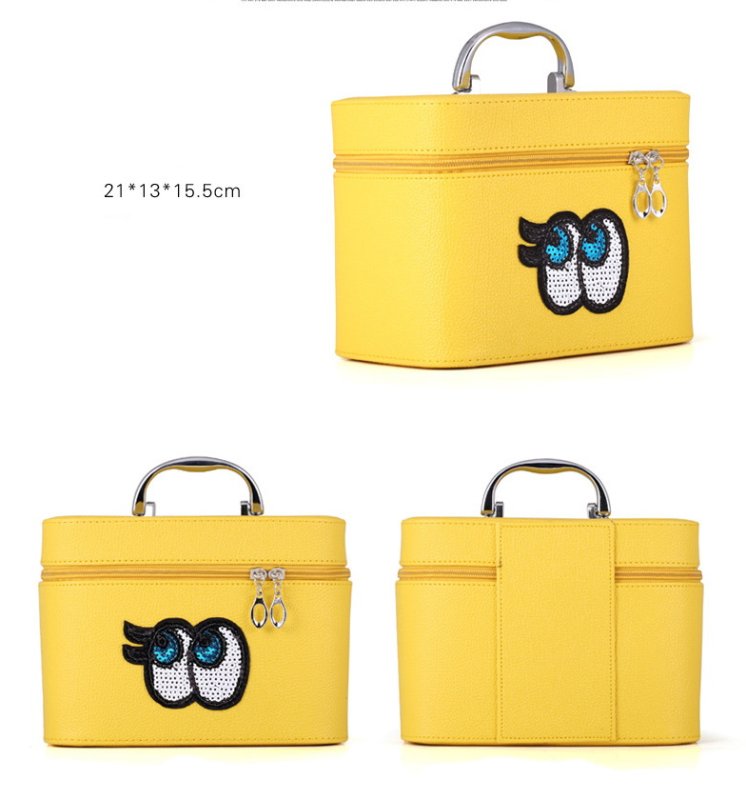 画像11: direct eye cosmetic bag アイボールスパンコールコスメティックバッグ コスメティックケース バニティバック (11)