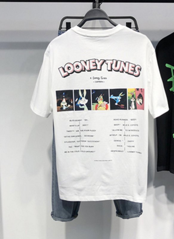画像4: Unisex Looney Tunes print T-shirt  男女兼用 ユニセックスルーニー・テューンズプリントTシャツ (4)