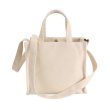 画像3: Steve Bear new square canvas portable diagonal bagTote shoulder bag  スティーブベアースクエアキャンバスポータブルトート ショルダー  ハンドバック　 (3)