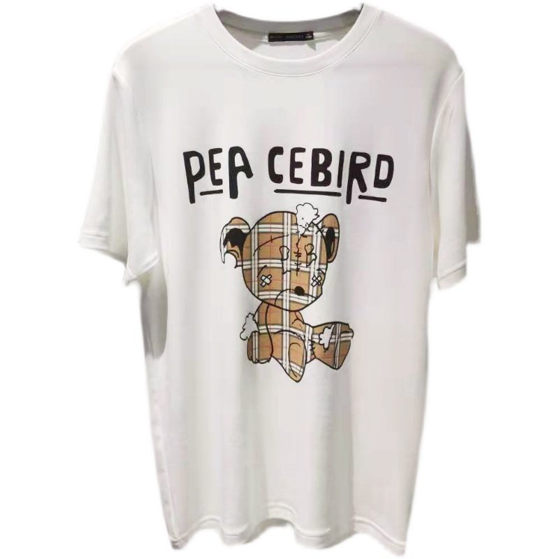 画像5: Unisex Plaid teddy bear PrintT-shirt  男女兼用 ユニセックス チェックベア 熊 プリントTシャツ (5)