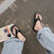 画像5: Bicolor platform sandals slippers 　トングプラットホーム厚底 ビーチサンダル スリッパスリッパ (5)