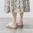 画像7: flat cross strapTweed & Pearl sandals slippers 　フラットパール付きバックストラップサンダル スリッパ (7)