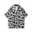 画像4:  Unisex loose Aloha shirt short sleeves shirt　 男女兼用 ユニセックス  ヒップホップアロハシャツ (4)