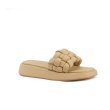 画像6:  platform woven sandals slippers 　フラットレザー編み込み厚底サンダルスリッパ (6)