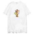 画像1: Unisex One Tom and Jerry Jerry & Cheese Print T-shirt　男女兼用 ユニセックス トムとジェリー トム＆ジェリー ジェリー＆チーズプリント Tシャツ (1)