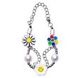 画像1: Unisex FLOWER ANARCHY PEARL bracelet Jewelry 　男女兼用ユニセックスデイジースマイリーフラワーブレスレット (1)