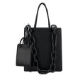 画像2: small square acrylic chain armpit Tote shoulder bag  チェーンショルダーストラップトート ショルダー  ハンドバック　 (2)