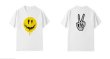 画像3: Unisex Smile drip peace large fit print cotton-jersey T-shirt ドロップ スマイリー スマイル ニコちゃん ＆ハート コットンTシャツ (3)