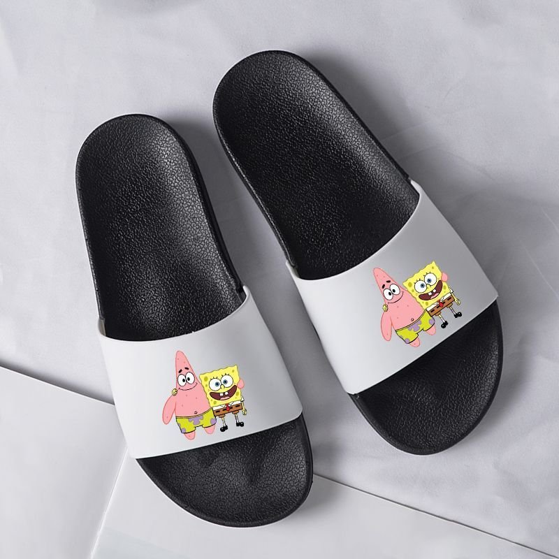 画像4: sponge bob family flip flops soft bottom sandals slippers Beach sandals 　ユニセックス男女兼用スポンジボブ フリップフロップ  シャワー ビーチ サンダル (4)
