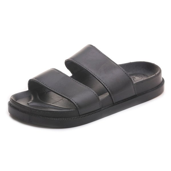 画像1: unisex leather sandals slippers　男女兼用ユニセックスレザーシンプル フリップフロップ   サンダル スリッパ (1)