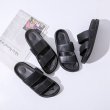 画像2: unisex leather sandals slippers　男女兼用ユニセックスレザーシンプル フリップフロップ   サンダル スリッパ (2)