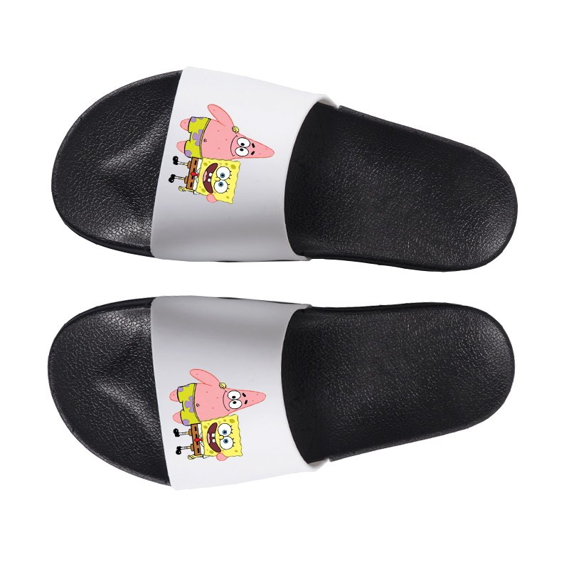 画像1: sponge bob family flip flops soft bottom sandals slippers Beach sandals 　ユニセックス男女兼用スポンジボブ フリップフロップ  シャワー ビーチ サンダル (1)