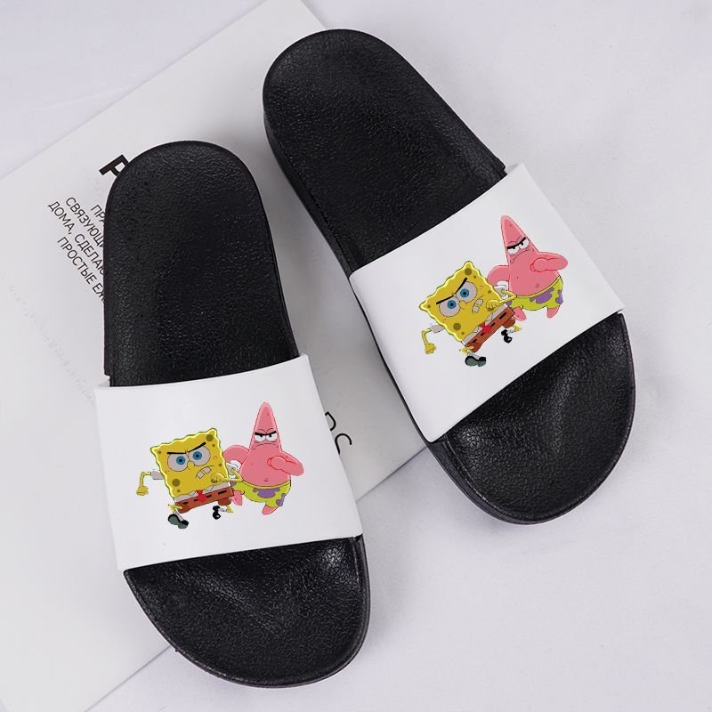 画像2: sponge bob family flip flops soft bottom sandals slippers Beach sandals 　ユニセックス男女兼用スポンジボブ フリップフロップ  シャワー ビーチ サンダル (2)