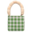 画像1: Plaid Small Square Shoulder tote Bag　チェックミニスクエアトート ショルダーバッグ  (1)