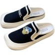 画像3: Donald duck square head Baotou half drag canvas shoes sneakers   ドナルドダックキャンバスハーフスニーカー サンダル　スリッパ (3)