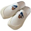 画像2: Donald duck square head Baotou half drag canvas shoes sneakers   ドナルドダックキャンバスハーフスニーカー サンダル　スリッパ (2)