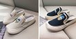 画像6: Donald duck square head Baotou half drag canvas shoes sneakers   ドナルドダックキャンバスハーフスニーカー サンダル　スリッパ (6)