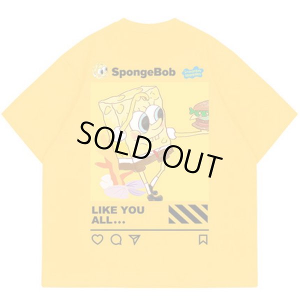 画像1: Unisex SpongeBob & Patrick t-shirt　男女兼用 ユニセックススポンジボブ＆パトリックTシャツ (1)