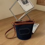 画像7: Denim bucket cowboy Shoulder tote Bag　デニムバケットトート ショルダーバッグ  (7)