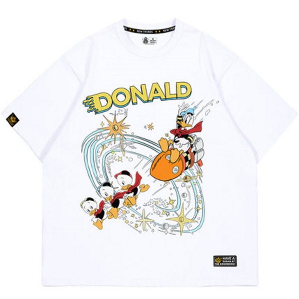 画像1: Unisex Donald Duck Family t-shirt　男女兼用 ユニセックス ドナルドダックファミリーTシャツ (1)