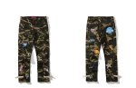 画像7: Unisex badge embroidered camouflage overalls men's casual pants casual pants  ユニセックス男女兼用迷彩カモフラージュエンブレム刺繍付き パンツ (7)