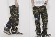 画像3: Unisex badge embroidered camouflage overalls men's casual pants casual pants  ユニセックス男女兼用迷彩カモフラージュエンブレム刺繍付き パンツ (3)