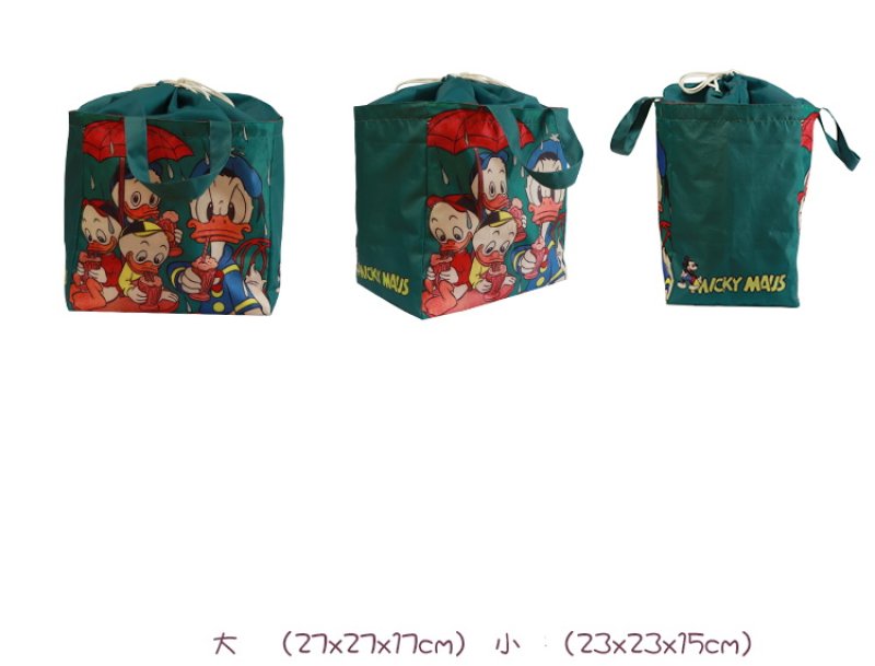 画像3: Donald Duck Waterproof Shopping Eco Bag tote Bag ドナルドダック防水ショッピング エコバッグ  (3)