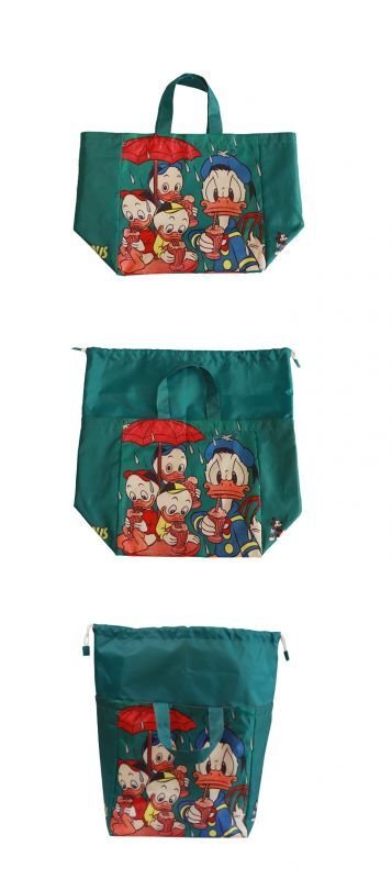 画像2: Donald Duck Waterproof Shopping Eco Bag tote Bag ドナルドダック防水ショッピング エコバッグ  (2)