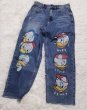 画像4: Women’s Donald Duck Family Paint Denim Pants Jeans  ドナルドダックファミリーペイントデニムパンツ ジーンズ (4)
