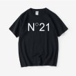 画像14: N21 trend element Malong T-shirt unisex　男女兼用 ユニセックス N21ロゴ 半袖Tシャツ (14)