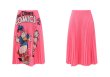 画像3:  Donald Duck A-line pleated skirt Middle length skirt　ドナルドダックAラインプリーツスカートミドル丈スカート (3)