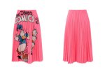 画像3:  Donald Duck A-line pleated skirt Middle length skirt　ドナルドダックAラインプリーツスカートミドル丈スカート (3)
