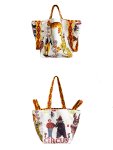 画像3: circus paradise cartoonShoulder tote Bag　サーカスパラダイスグラフィックトートショルダーバッグ  (3)