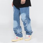 画像2: Unisex men' sold patch jeans pants  ユニセックス男女兼用オールドパッチデニム パンツ ジーンズ (2)