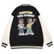 画像8: hip-hop American retro street baseball baseball uniform jacket blouson ユニセッ クス男女兼用アメリカレトロスタジアムジャンパー ジャケットブルゾン (8)