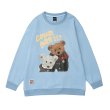 画像4: unisex cute bear cartoon print loose long-sleeved Sweat pullover　男女兼用 ユニセックス キュートベア 熊プリントスウェット トレーナー (4)