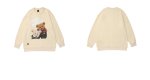 画像8: unisex cute bear cartoon print loose long-sleeved Sweat pullover　男女兼用 ユニセックス キュートベア 熊プリントスウェット トレーナー (8)