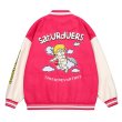 画像3: Angel baby baseball uniform jacket blouson ユニセッ クス男女兼用エンジェルベビー刺繍スタジャン ジャンパー ジャケットブルゾン (3)