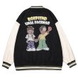 画像1: hip-hop American retro street baseball baseball uniform jacket blouson ユニセッ クス男女兼用アメリカレトロスタジアムジャンパー ジャケットブルゾン (1)