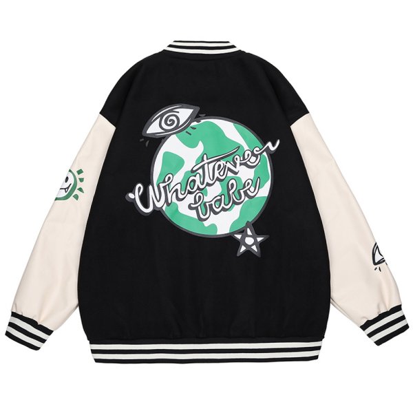 画像1: Somali& pigeon Stajan baseball uniform jacket blouson ユニセッ クス男女兼用 ソマリ&鳩 ピジョンスタジャン ジャンパー ジャケット ブルゾン (1)