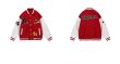 画像3: Heart & Alphabet Logo Emblem Stajan baseball uniform jacket blouson ユニセッ クス男女兼用ハート＆アルファベットロゴエンブレム スタジャン ジャンパー ジャケット ブルゾン (3)
