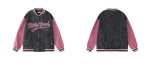 画像4: denim baseball uniform jacket blouson ユニセッ クス男女兼用デニムベイスボールジャンパー ジャケットブルゾン (4)