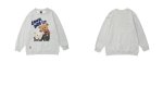 画像7: unisex cute bear cartoon print loose long-sleeved Sweat pullover　男女兼用 ユニセックス キュートベア 熊プリントスウェット トレーナー (7)