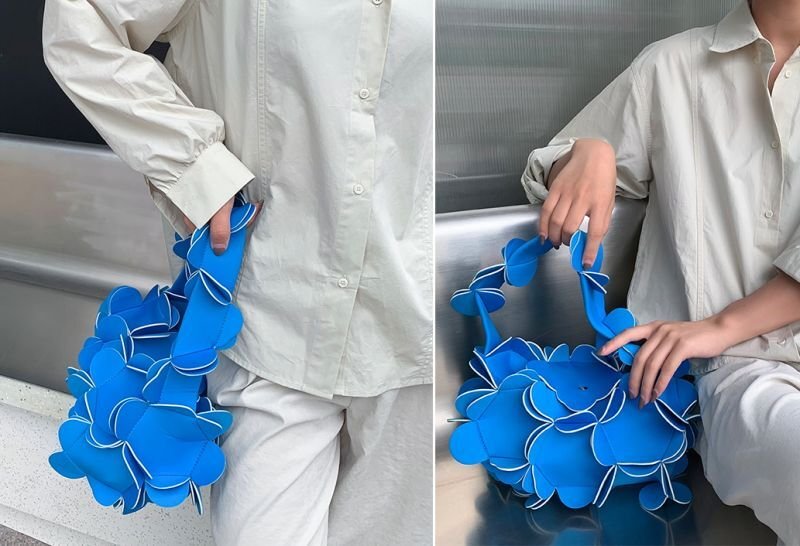 画像16: three-dimensional petal tote shoulder bag 立体花びらトートショルダーバッグ  (16)