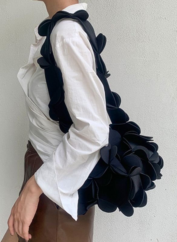 画像12: three-dimensional petal tote shoulder bag 立体花びらトートショルダーバッグ  (12)