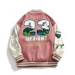 画像3: 23 Numbering embroidery Stajan baseball uniform jacket blouson ユニセッ クス男女兼用 23ナンバーリング刺繡 スタジャン ジャンパー ジャケット ブルゾン (3)