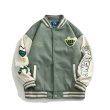 画像5: 23 Numbering embroidery Stajan baseball uniform jacket blouson ユニセッ クス男女兼用 23ナンバーリング刺繡 スタジャン ジャンパー ジャケット ブルゾン (5)