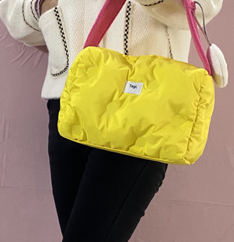 画像9: square quiche cheese tote shoulder bag スクエアキッシュチーズバッグ トートショルダーバッグ エコバッグ  (9)