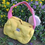 画像6: square quiche cheese tote shoulder bag　スクエアキッシュチーズバッグ トートショルダーバッグ エコバッグ　 (6)
